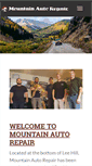 Mobile Screenshot of mountainautorepair.net